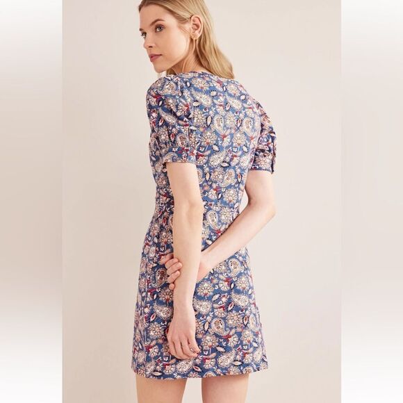 NWT Boden Cotton Puff Sleeve Dress - Picture 3 of 16
